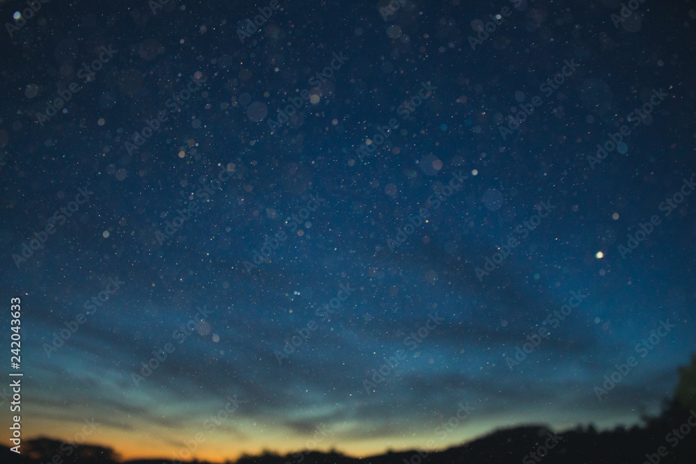 Fototapeta premium night sky and moon