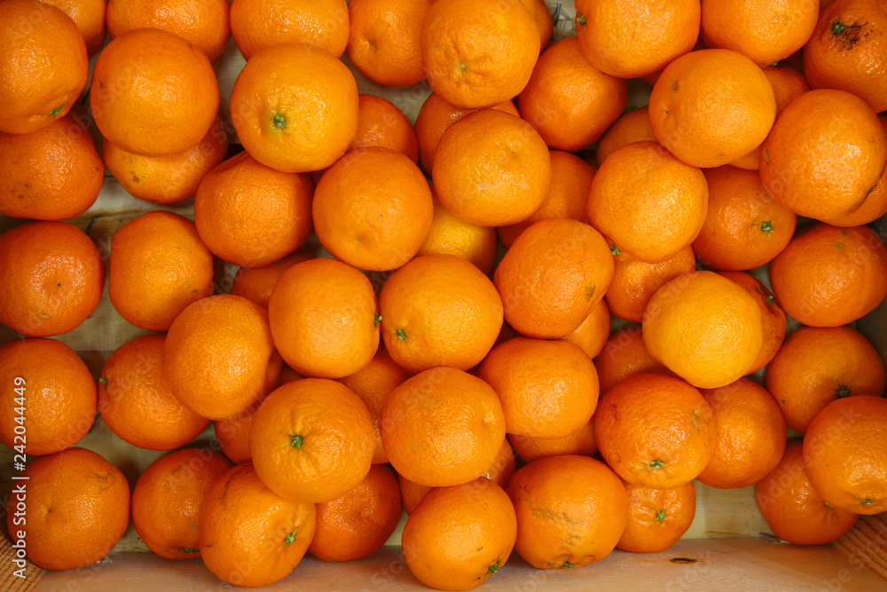 fresh tangerines background
