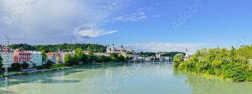 Innpanorama Stadtpanorama Drei-Flüsse-Insel Passau 