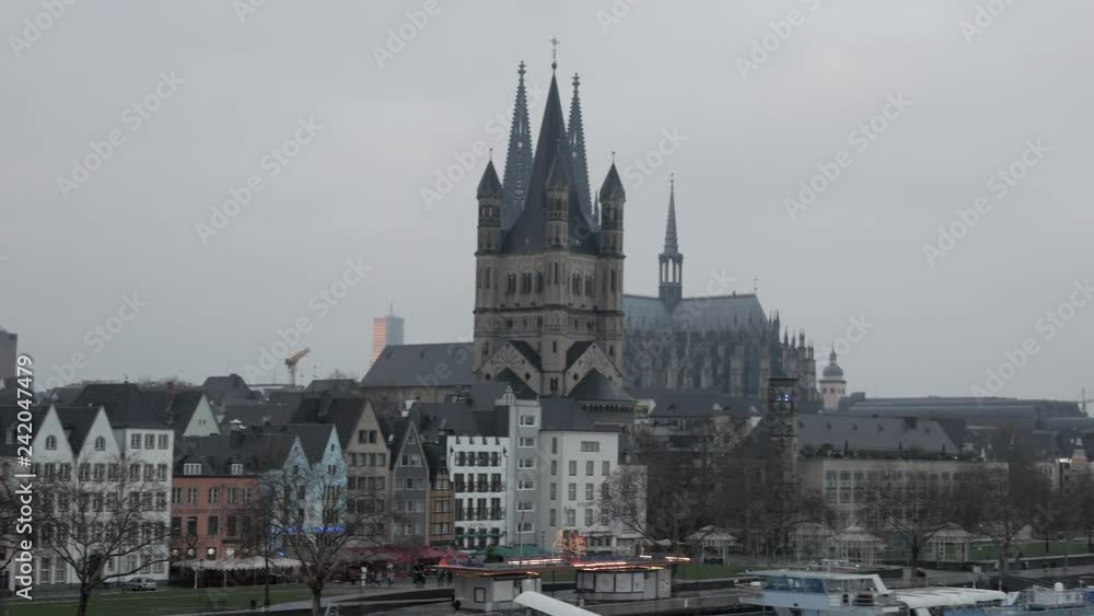 Köln Rheinufer, Dom , Brücke (Panorama) Köln Rheinufer, Dom , Brücke (Panorama)