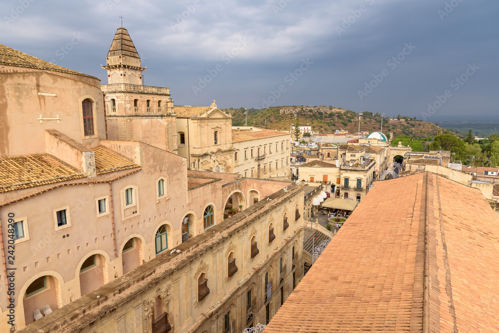 Aerial view of Noto town