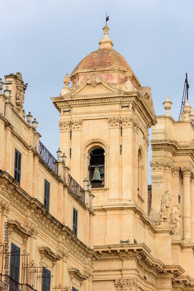Fototapeta premium Belltower of the Cathedral of Noto