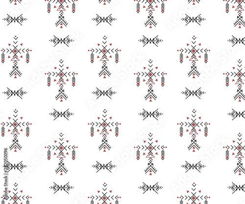 Tribal seamless pattern - Berber native signs ,ethnic background