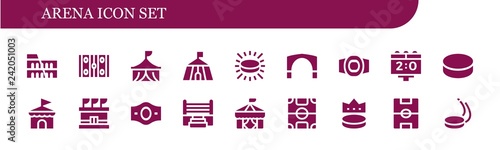  arena icon set