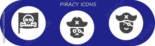  piracy icon set