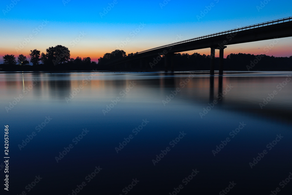 River sunset River sunset