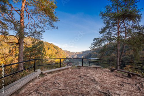 Obraz na płótnie Viewpoint in Ojcowski National Park w salonie