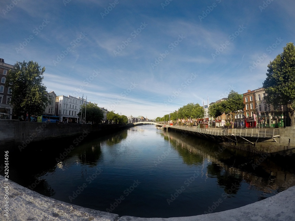 View over the Liffey in Dublin