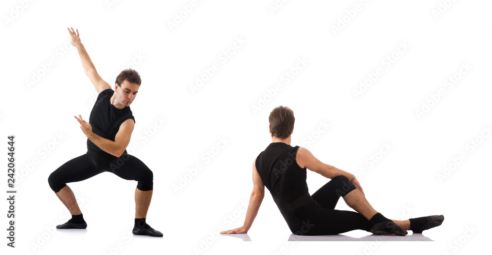 Fototapeta premium Dancer isolated on the white background