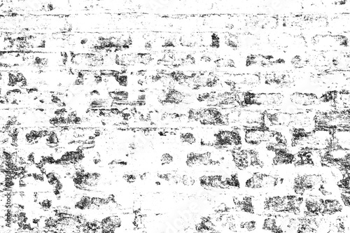 Grunge black and white. Abstract monochrome particles texture of cracks, scuffs, chips, stains, ink spots, lines. Dark design background surface - Illustration