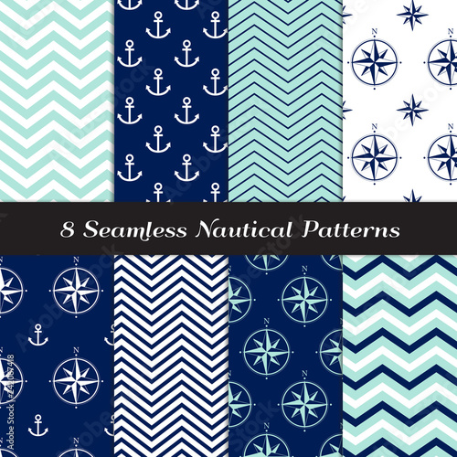 Nautical Vector Patterns wi...