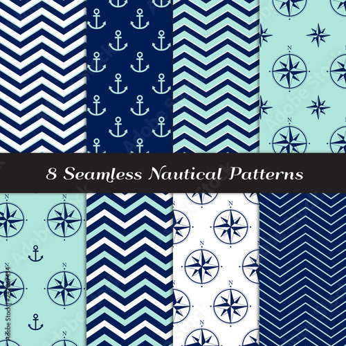 Nautical Vector Patterns wi...