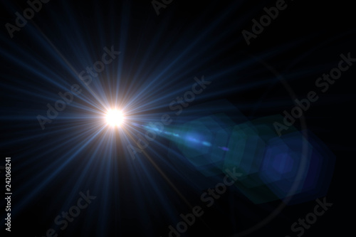 Abstract of sun with flare. natural background with lights and sunshine wallpaper.