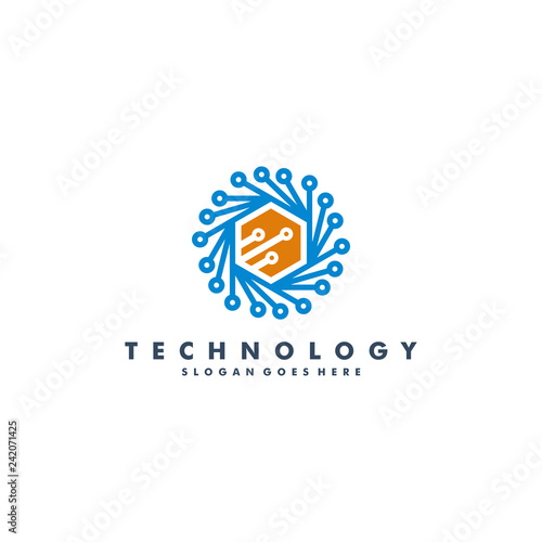 Free Download Technology logo template vector illustration - GFXLoad