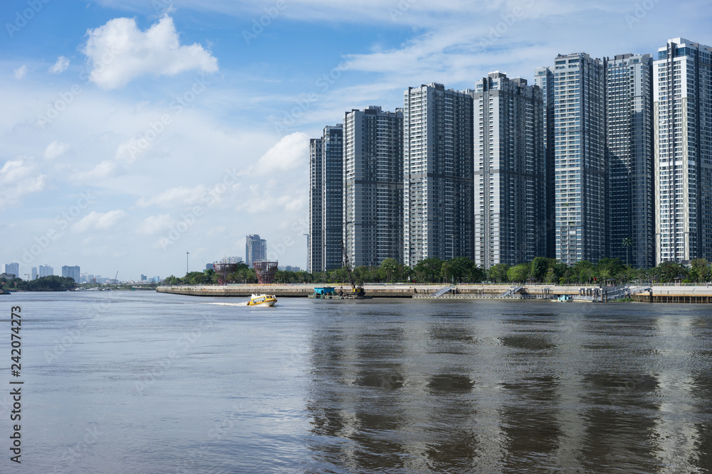 Vinhomes Central Park riverside, Hochiminh city, Vietnam, January 2019 Vinhomes Central Park riverside, Hochiminh city, Vietnam, January 2019