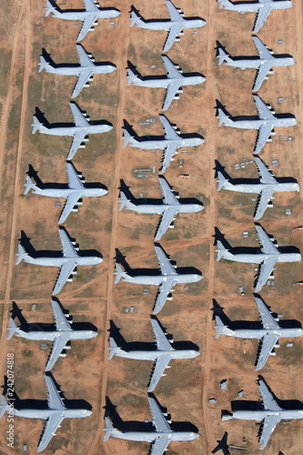 Overlook the aircraft boneyard, Davis-Monthan Air Force Base