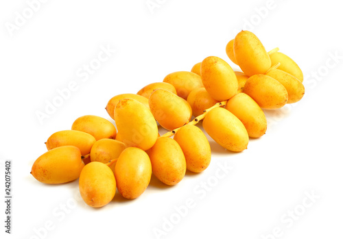 fresh date fruit isolated on white