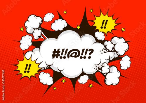comic speech, Vector illustration, you can place relevant content on the area.