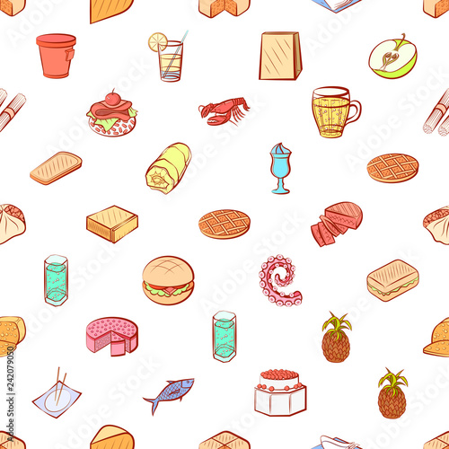 Various images set. Background for printing, design, web. Usable as icons. Seamless. Colored.