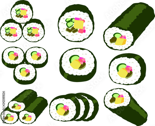 Eho-maki sushi roll set