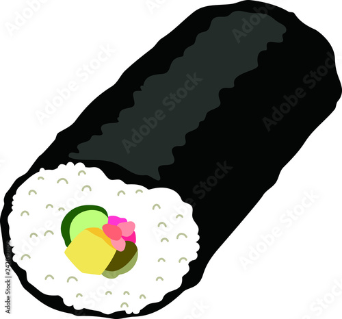 Elegant Eho-maki sushi roll