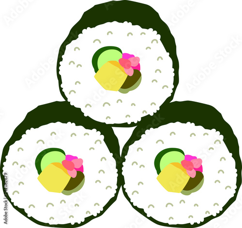 Eho-maki sushi roll