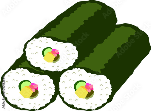 Eho-maki sushi roll
