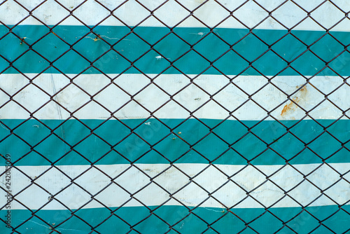 fence and blue sky
