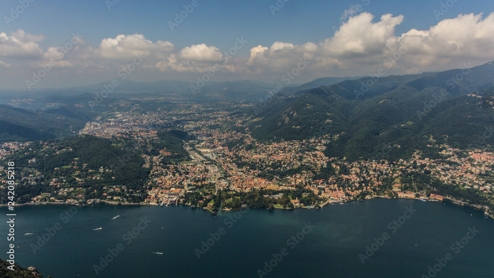 view of Como lake, Lombardy, Italy