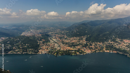 view of Como lake  Lombardy  Italy