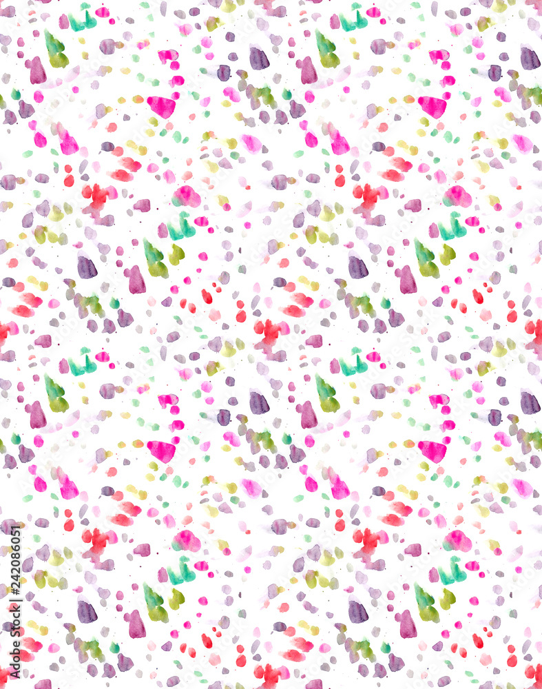 Abstract Watercolor Dot Pattern, Confetti Background Pattern Painted Abstract Watercolor Dot Pattern, Confetti Background Pattern Painted