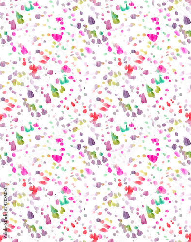 Abstract Watercolor Dot Pattern, Confetti Background Pattern Painted
