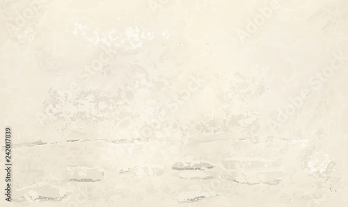 Worn plastered  beje wall