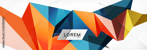 Science background. Abstract triangle pattern. Vector abstract geometric template