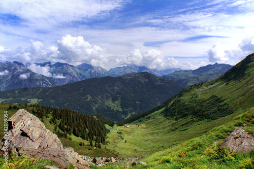 Austria, Alps, Schruns, valley, Mountain