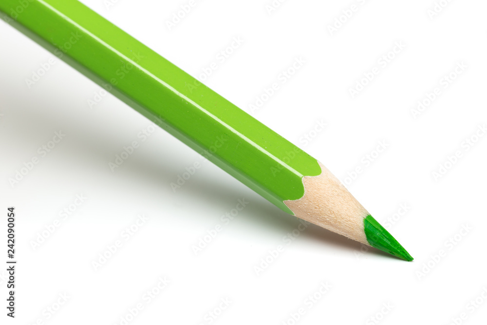 Colour pencil on white background, close up. Colour pencil on white background, close up.