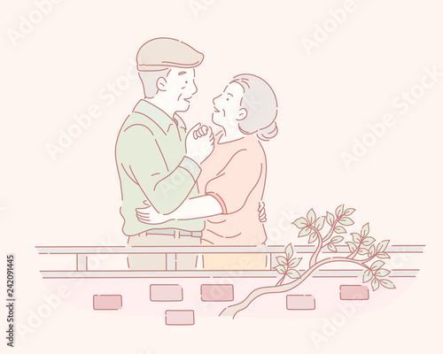 Middle aged couple