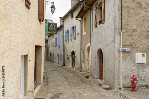 Old houses of Laruns  French Pyrenees