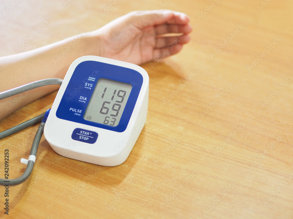 Health check With blood pressure monitors and heart rate measurements. Health check With blood pressure monitors and heart rate measurements.