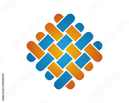 abstract wicker logo