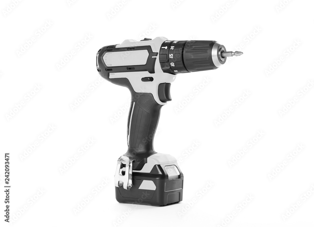 Cordless screwdriver or power drill isolated Cordless screwdriver or power drill isolated