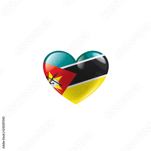 Mozambique flag  vector illustration on a white background