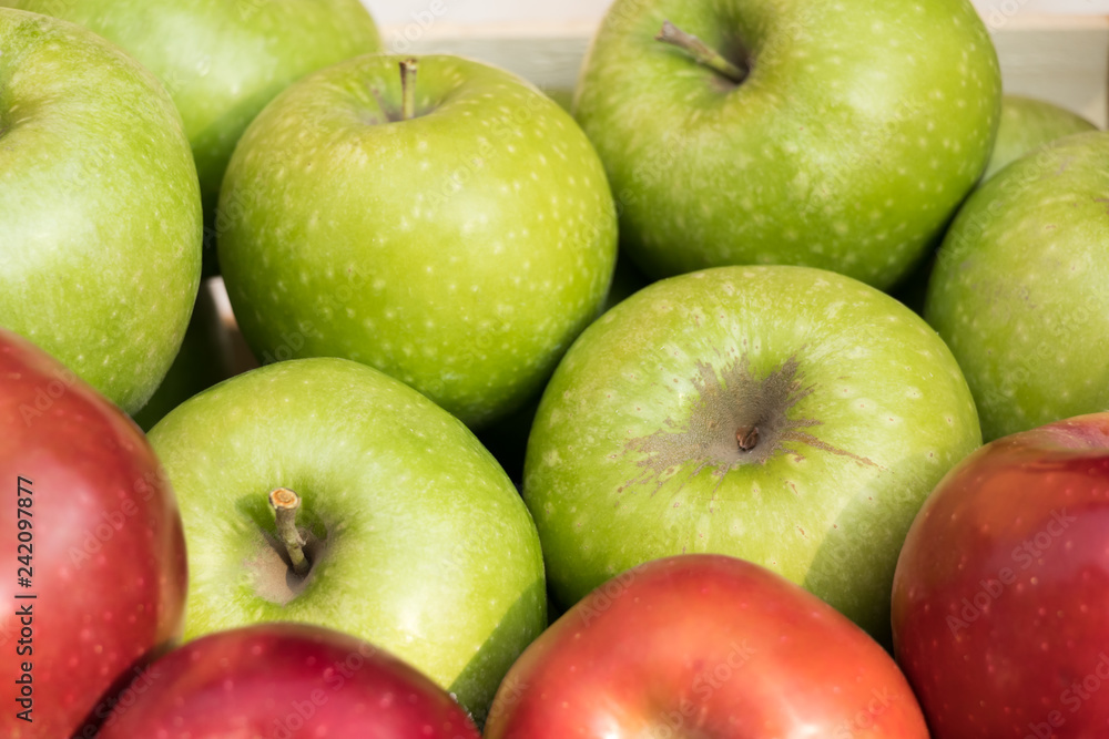 Gala and Granny Smith apples, Novi Sad, Serbia Gala and Granny Smith apples, Novi Sad, Serbia