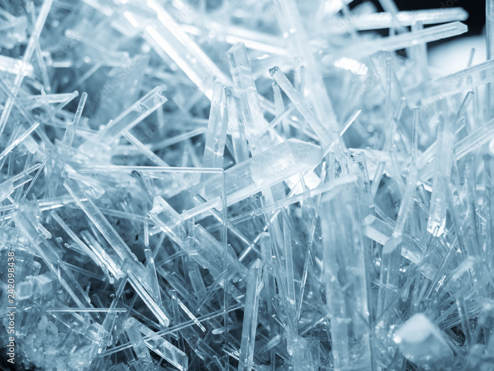 Mineral Crystal Quartz rock white texture Nature abstract background