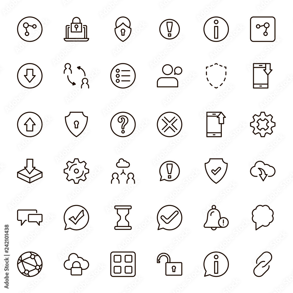 Interface icon set Interface icon set