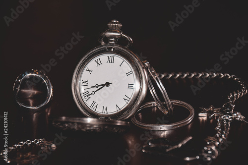 Alter Taschenuhr, Vintage watch face, pocketwatch, Schmuck