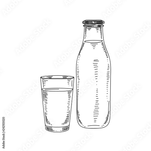 Beautiful vector hand drawn dairy Illustration.