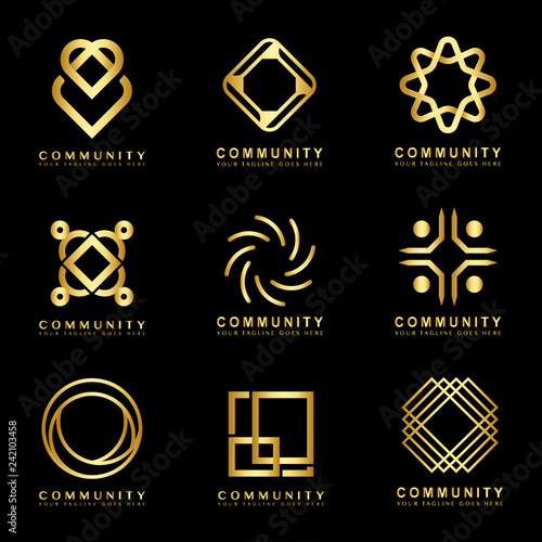 Set of spa logo vectors