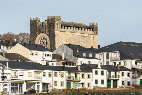 Portomarin and the Church of San Nicolás, main place of the Camino de Santiago in Lugo (Spain). photo