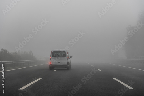 Car Moving in the Fog © beysim